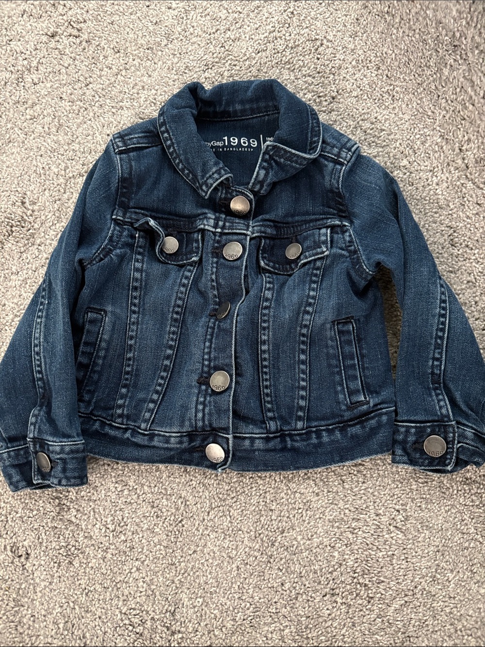 Baby Gap toddler Dark Blue Denim Jacket 2 years